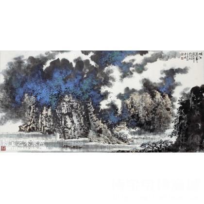 罗中皓作品《滴翠》山水画 国画山水 类别: 国画山水作品