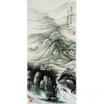 张秋辉 雪消门外千山绿 类别: 国画山水作品