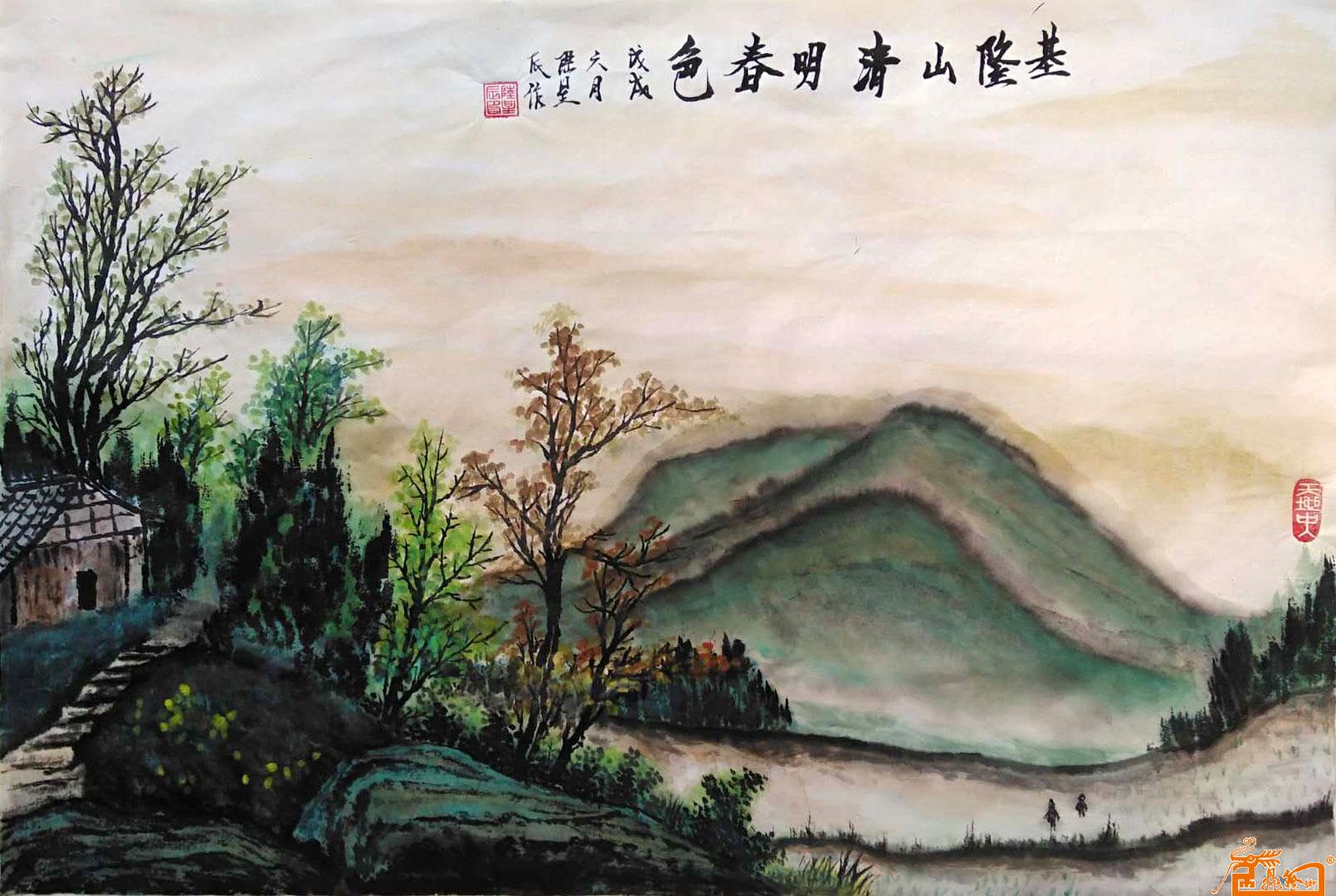 作品16-基隆山清明春色